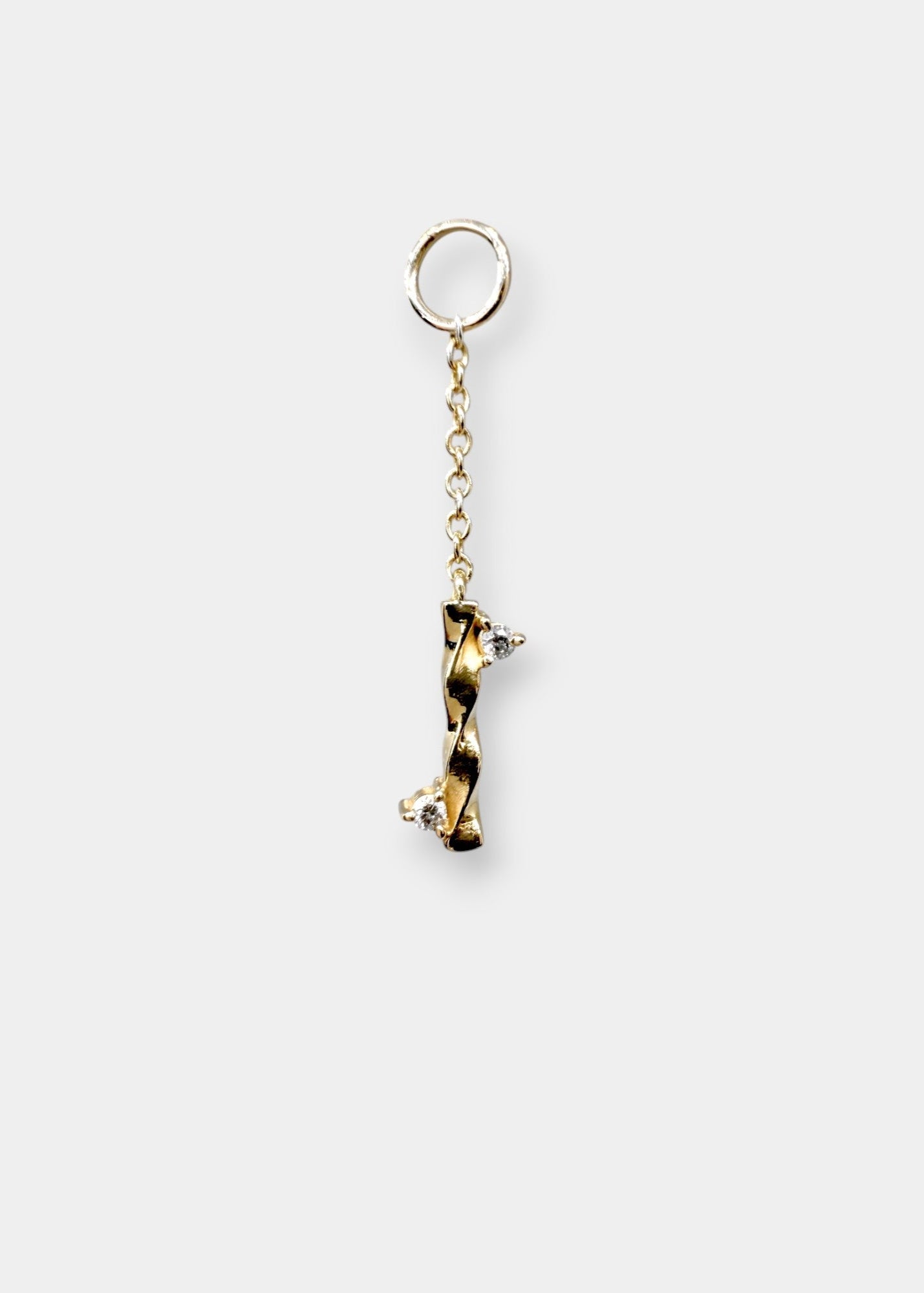 Pingente Movimento Para Argola em Ouro Amarelo 18k