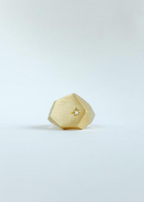 Anel Star em Ouro Amarelo 18k
