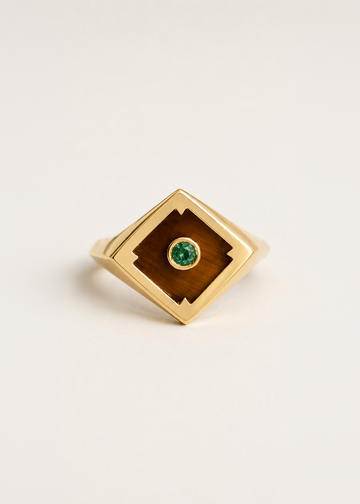 Anel Mirante em Ouro Amarelo 18k