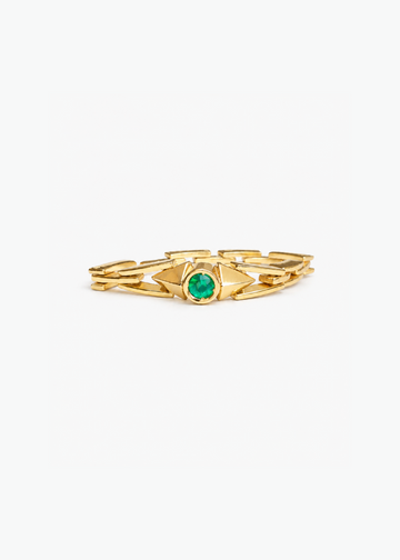 Anel Trama em Ouro Amarelo 18k