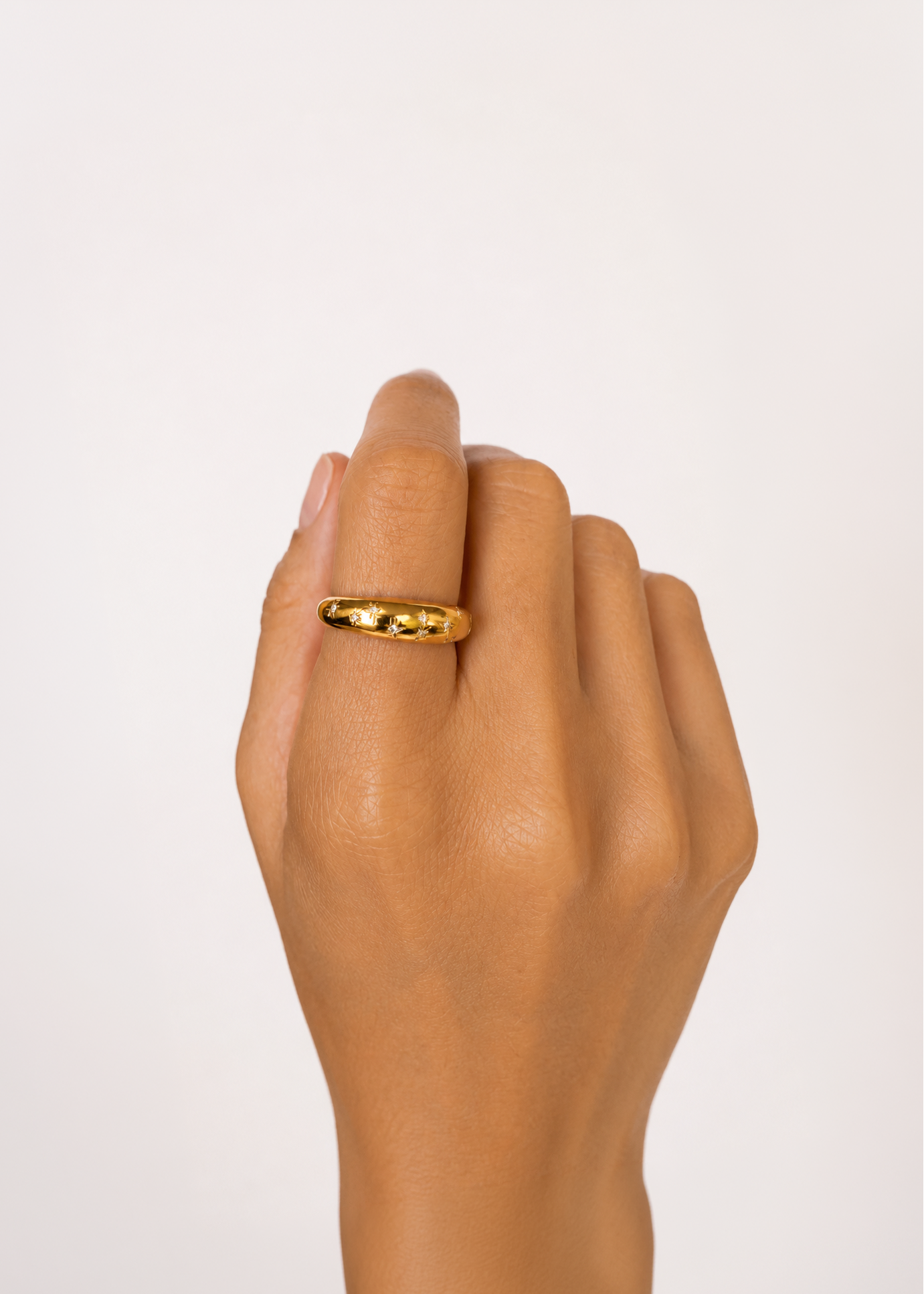 Anel Flash em Ouro Amarelo 18k