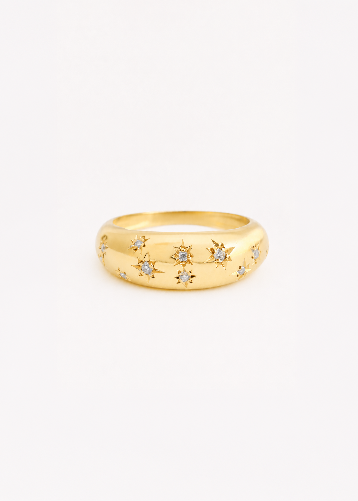 Anel Flash em Ouro Amarelo 18k