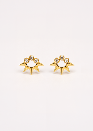 Brincos Orbe em Ouro Amarelo 18k