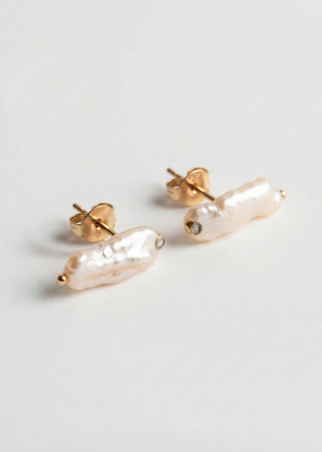 Brincos Singola Perla em Ouro Amarelo 18k