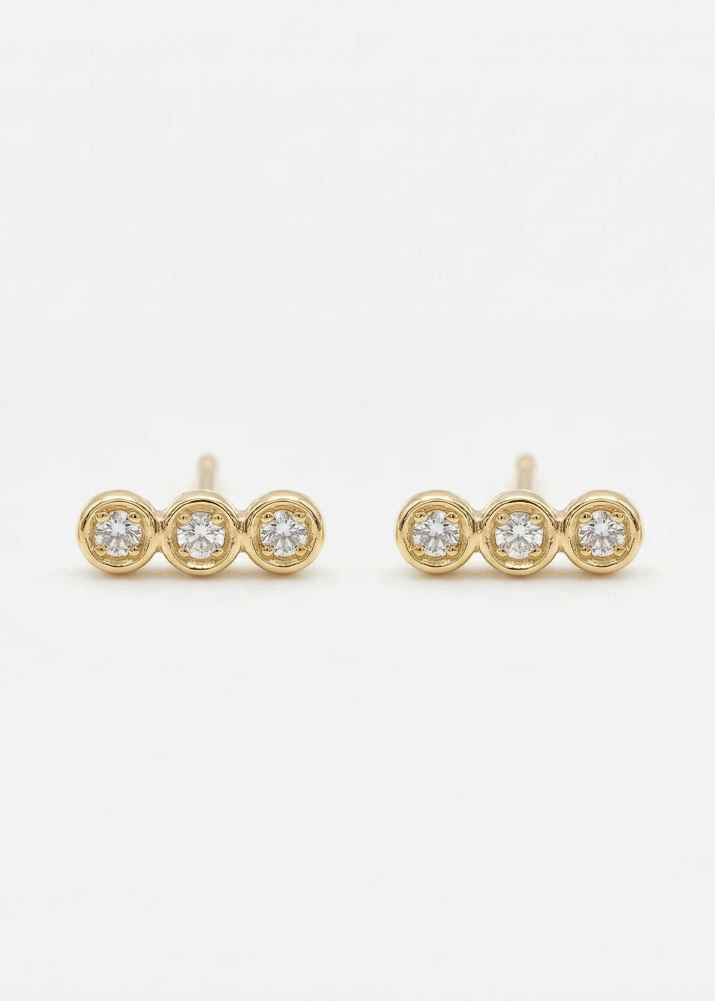 Brincos Trio em Ouro Amarelo 18k