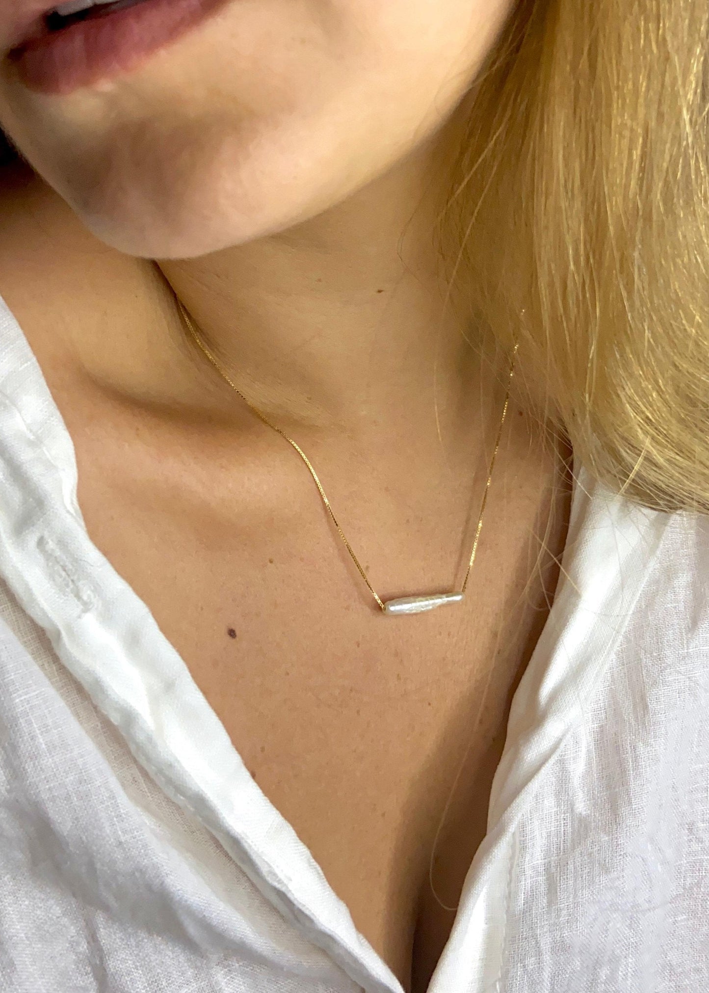 Colar Perla Barroca com Ouro Amarelo 18k
