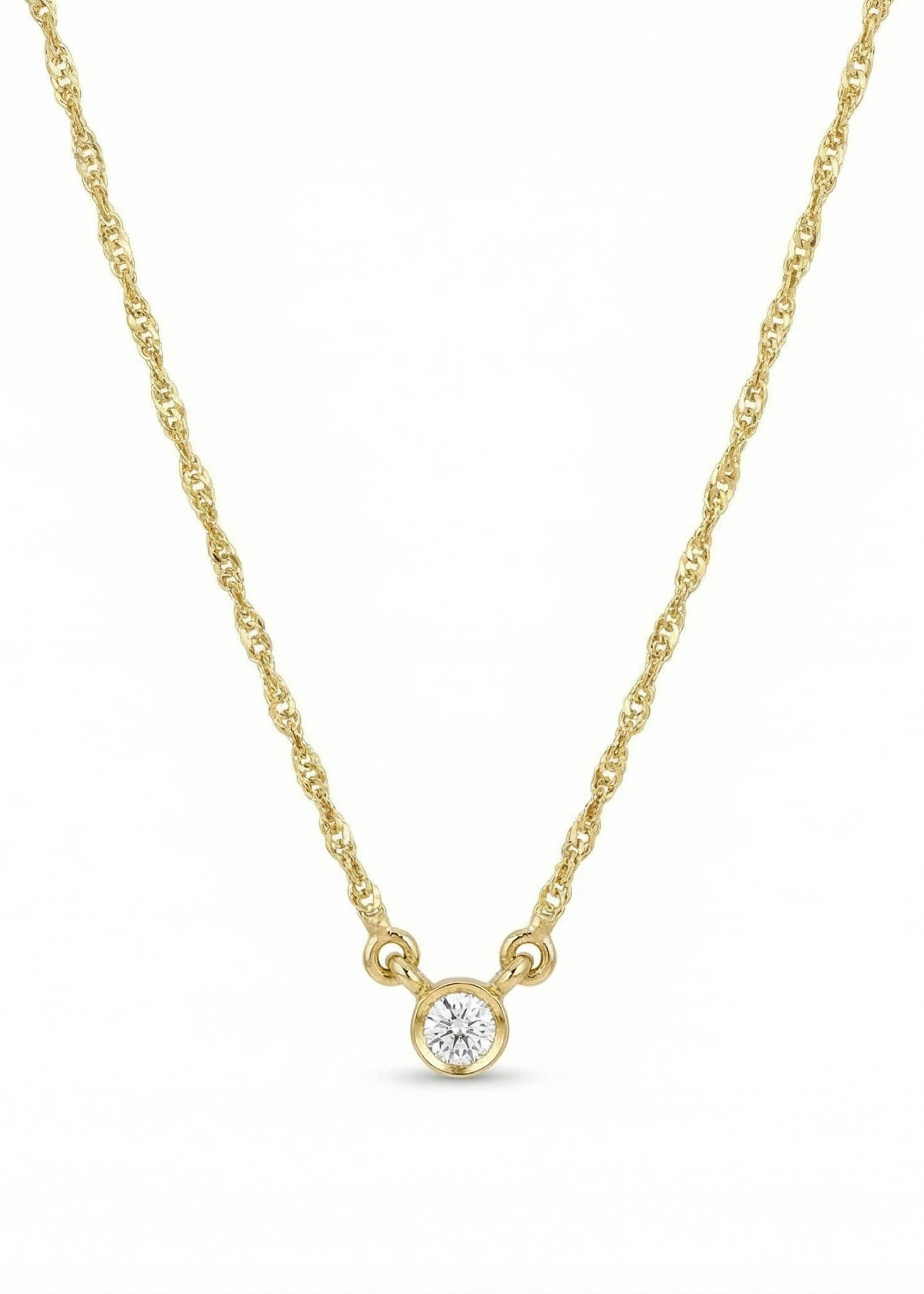 Choker Ponto de Luz em Ouro Amarelo 18k