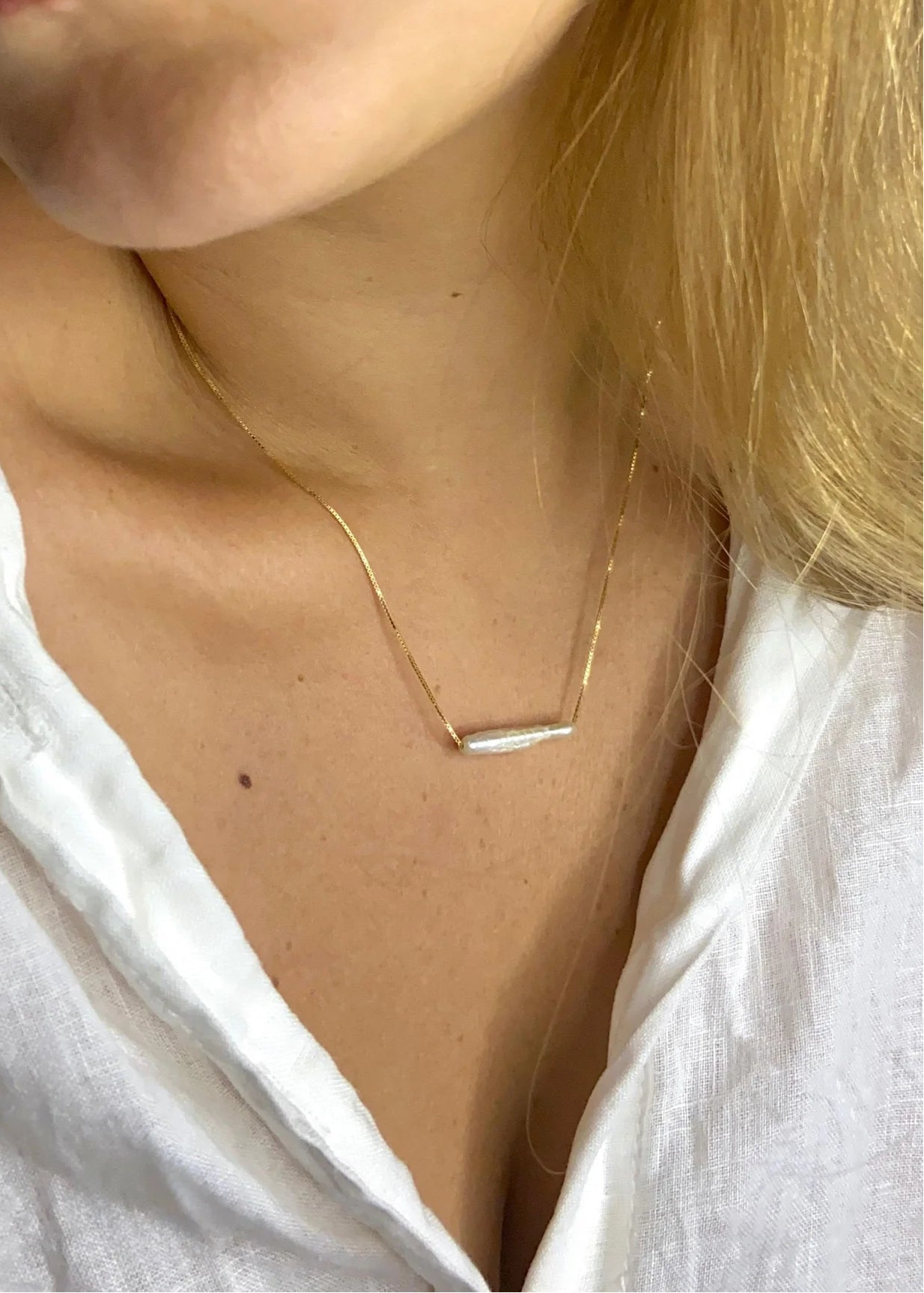 Colar Perla Barroca em Ouro Amarelo 18k