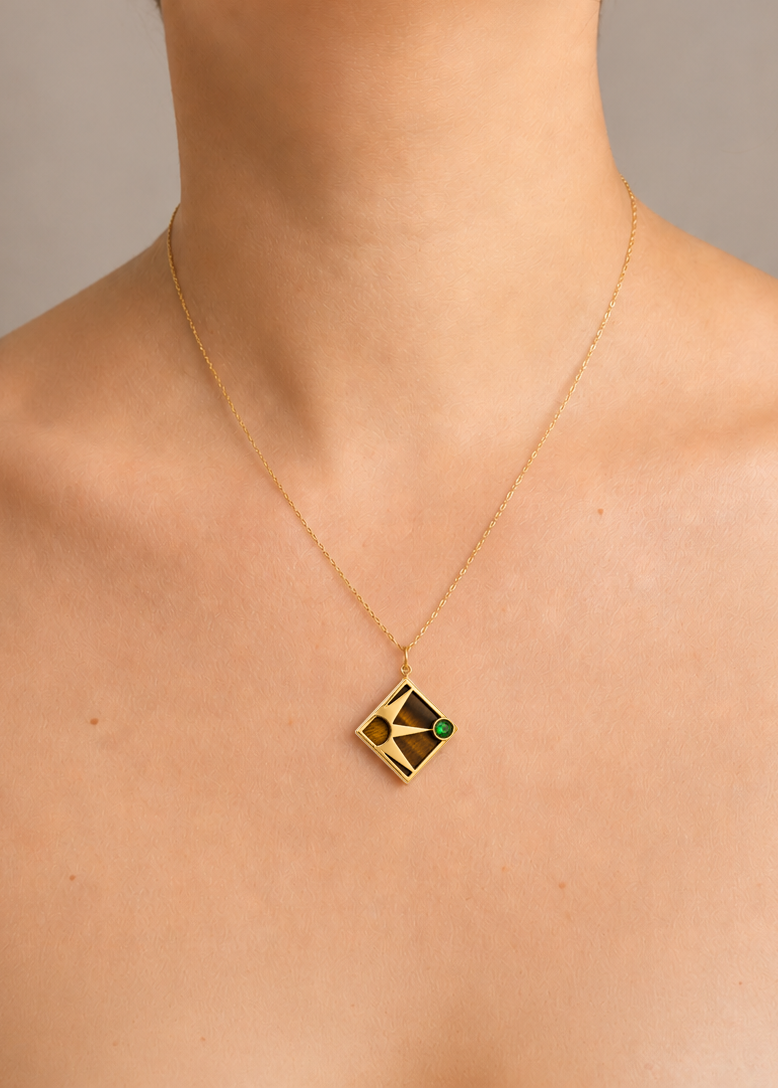 Pingente Horizonte em Ouro Amarelo 18k