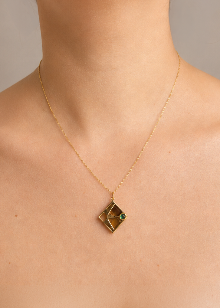 Pingente Horizonte em Ouro Amarelo 18k