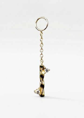 Pingente Movimento Para Argola em Ouro Amarelo 18k