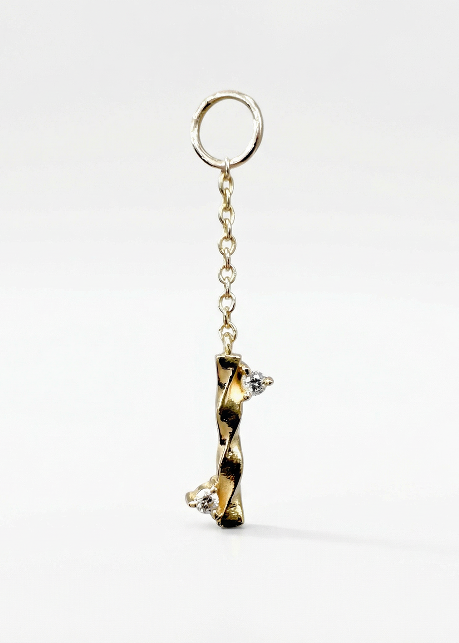 Pingente Movimento Para Argola em Ouro Amarelo 18k