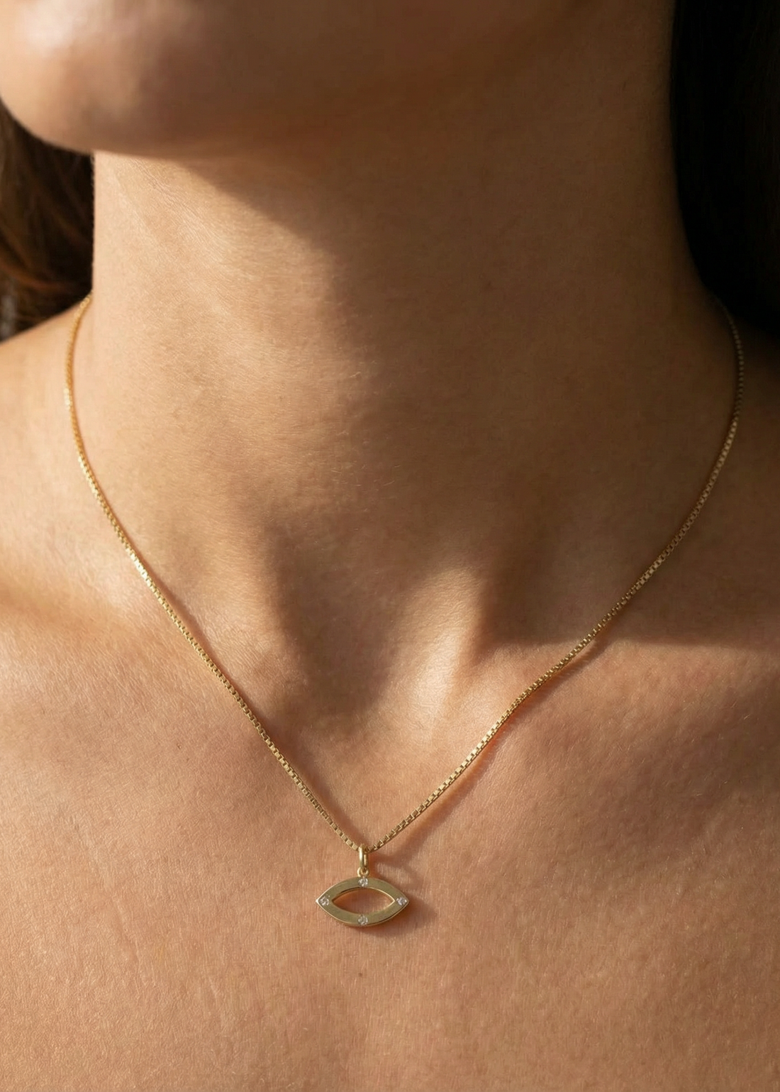 Pingente Olhar em Ouro Amarelo 18k