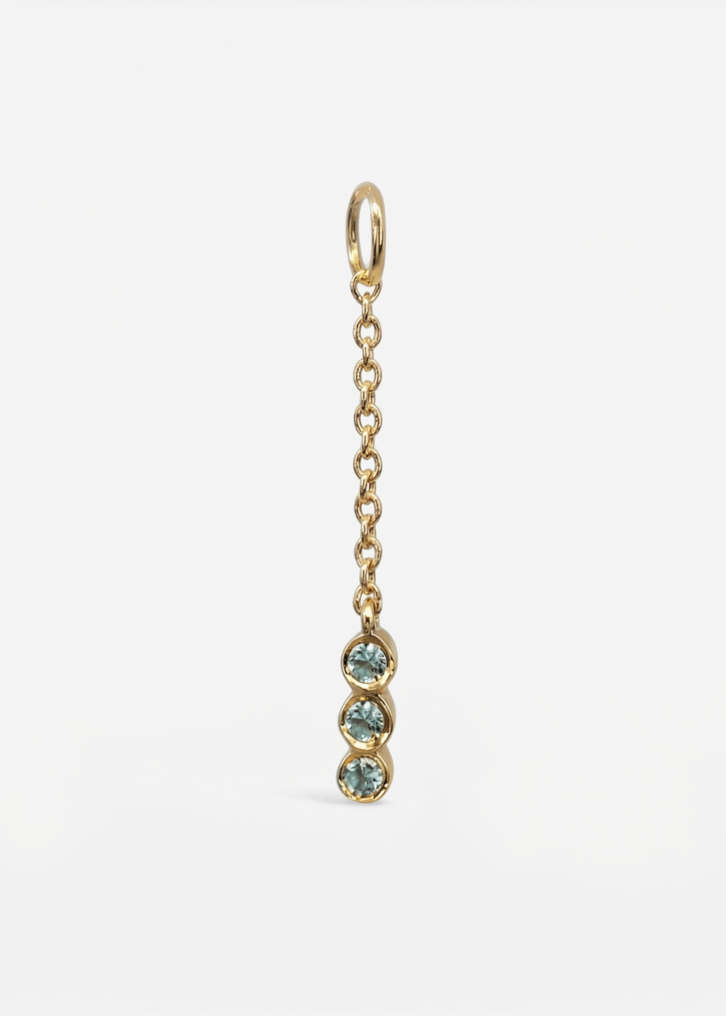 Pingente Trio Para Argola em Ouro Amarelo 18k