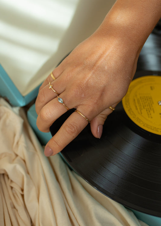 Anel Eco em Ouro Amarelo 18k