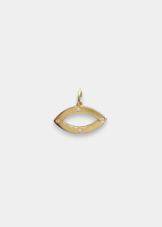 Pingente Olhar em Ouro Amarelo 18k