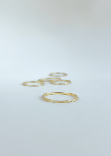 Conjunto Anéis Slim em Ouro Amarelo 18k